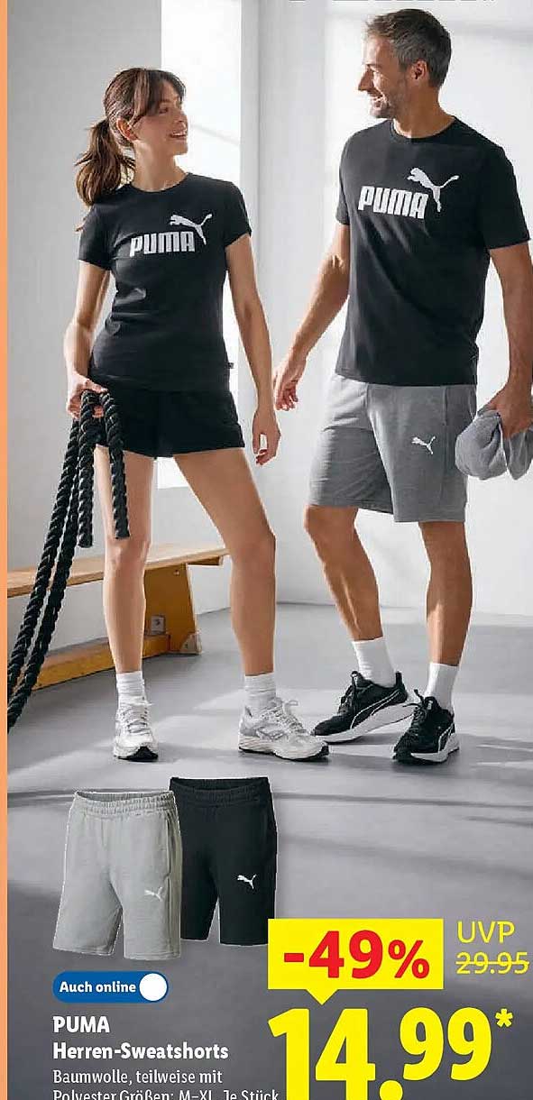 PUMA Herren-Sweatshorts