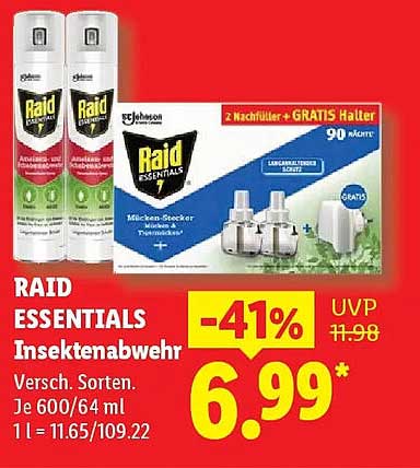 RAID ESSENTIALS Insektenabwehr
