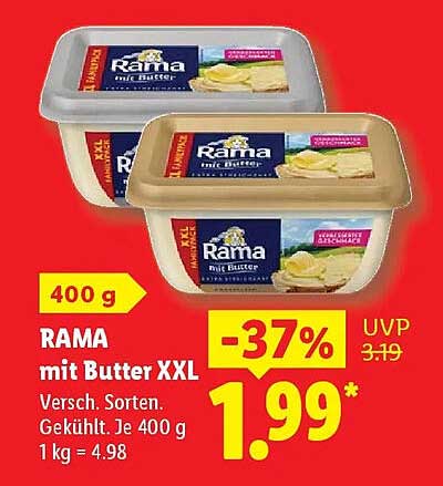 RAMA mit Butter XXL