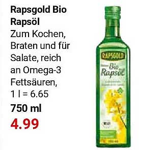Rapsgold Bio Rapsöl