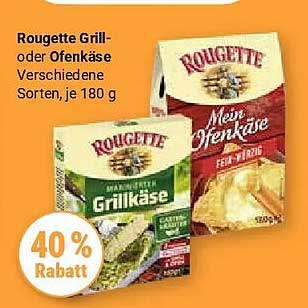 Rougette Grill- oder Ofenkäse Verschiedene Sorten, je 180 g
