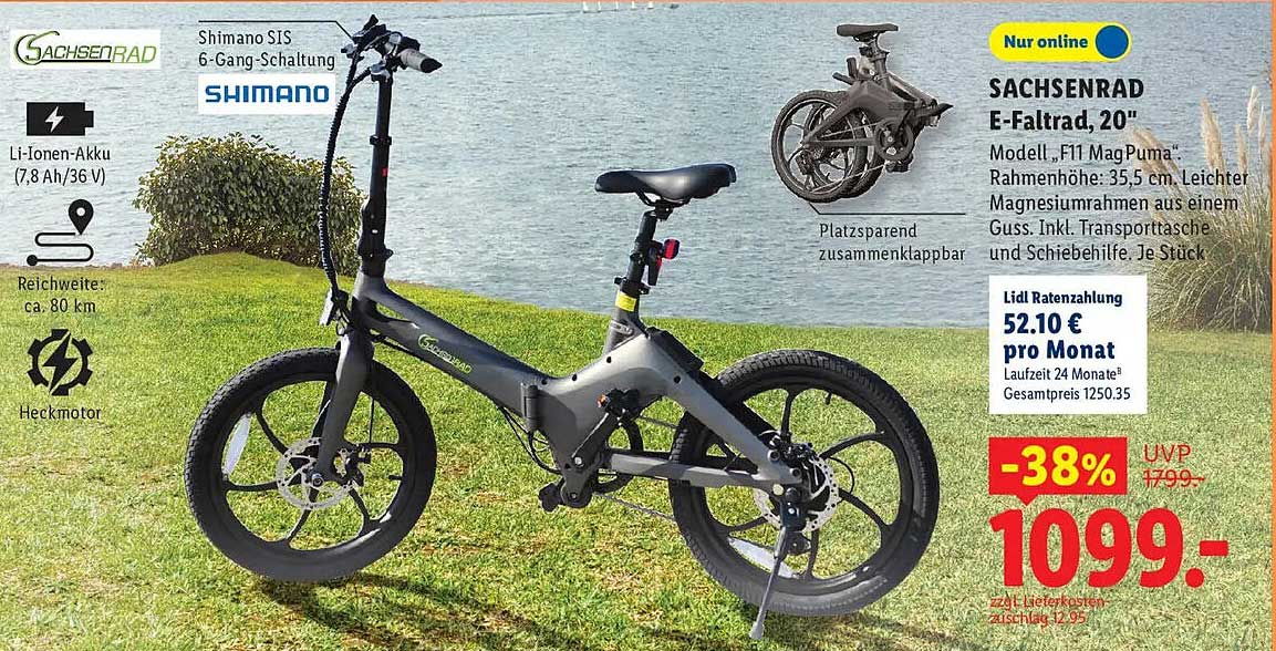 SACHSENRAD E-Faltrad, 20"