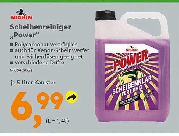 Scheibenreiniger „Power“