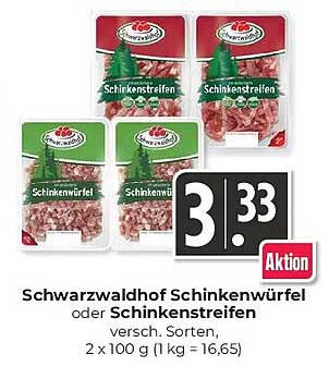 Schwarzwaldhof Schinkenwürfel oder Schinkenstreifen