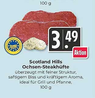 Scotland Hills Ochsen-Steakhüfte