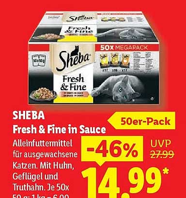 SHEBA Fresh & Fine in Sauce