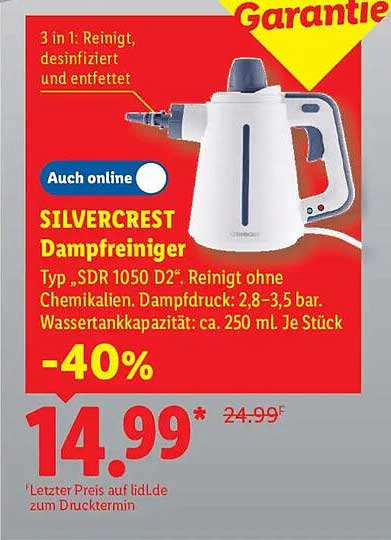 SILVERCREST Dampfreiniger