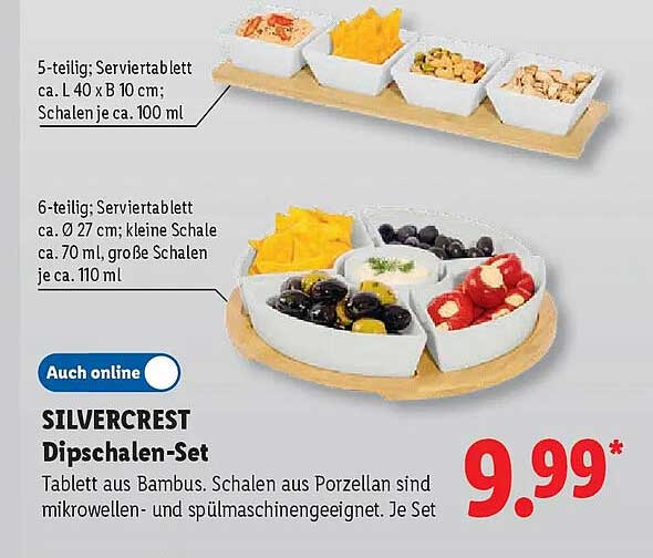 SILVERCREST Dipschalen-Set