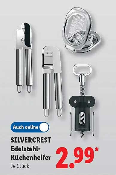 SILVERCREST Edelstahl-Küchenhelfer