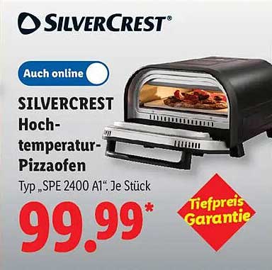 SILVERCREST Hochtemperatur-Pizzaofen