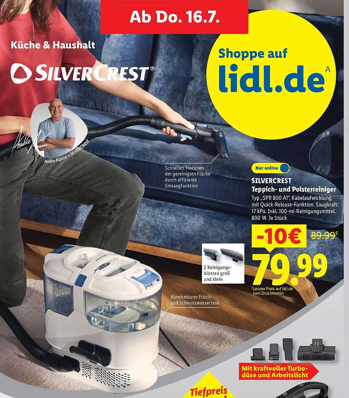 SILVERCREST Teppich- und Polsterreiniger