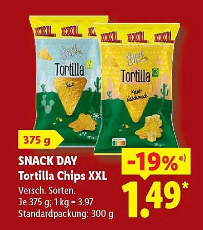 SNACK DAY Tortilla Chips XXL