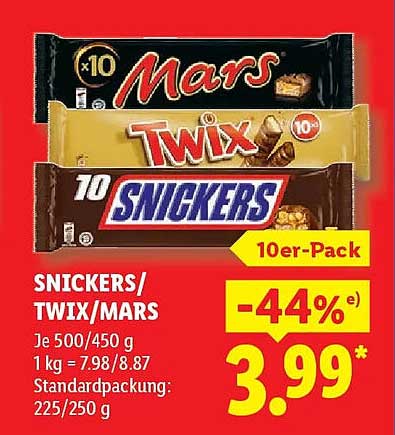 SNICKERS/TWIX/MARS