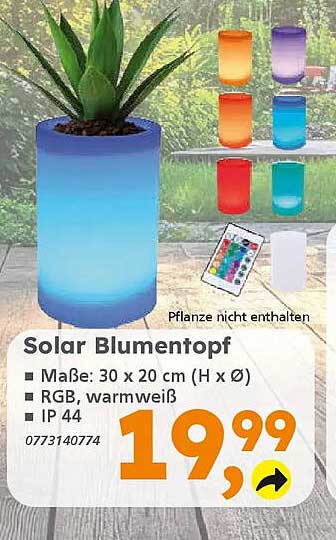 Solar Blumentopf