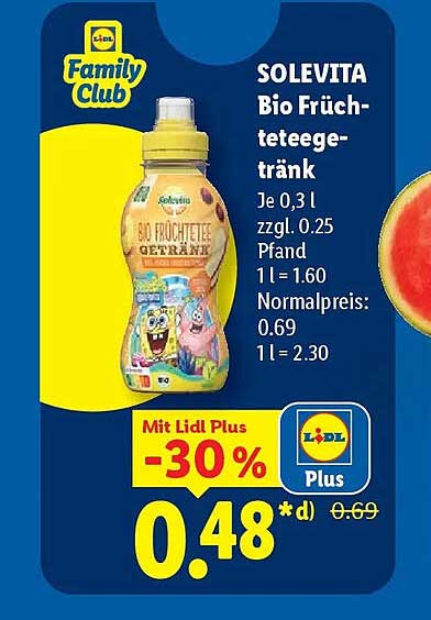 SOLEVITA Bio Früchteteegetränk
