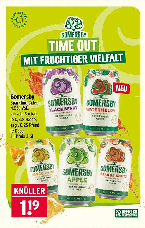 SOMERSBY TIME OUT MIT FRUCHTIGER VIELFALT