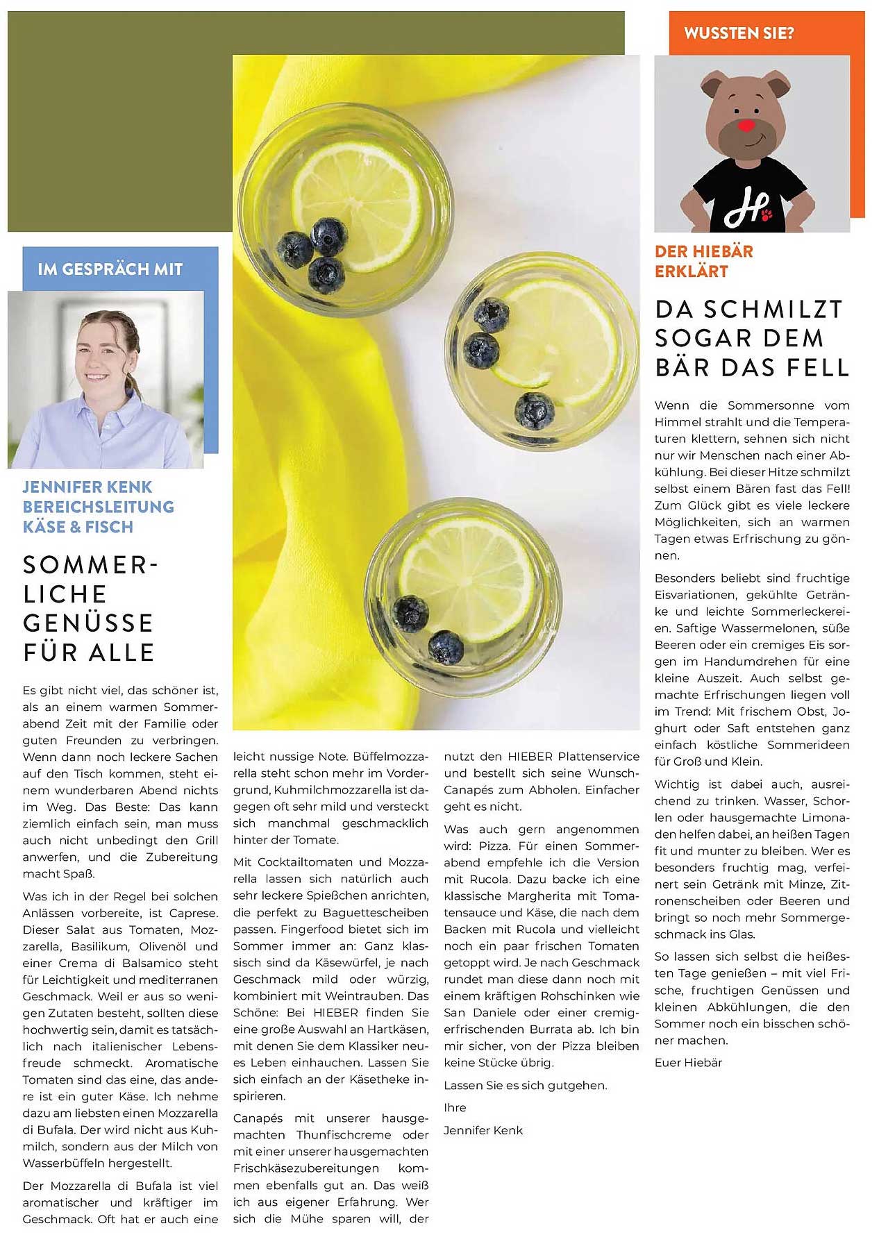 Sommerliche Genüsse für alle