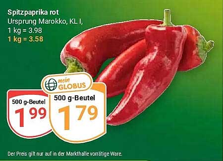 Spitzpaprika rot