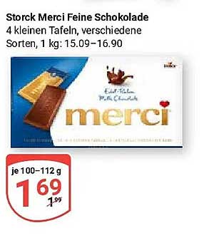 Storck Merci Feine Schokolade