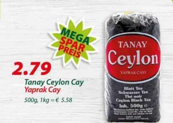 Tanay Ceylon Cay Yaprak Cay