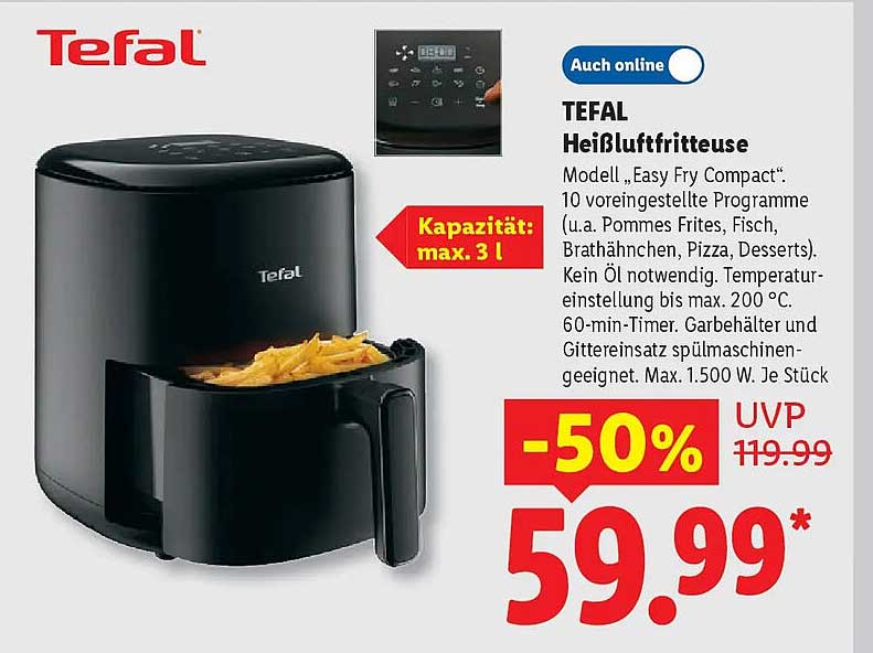 TEFAL Heißluftfritteuse