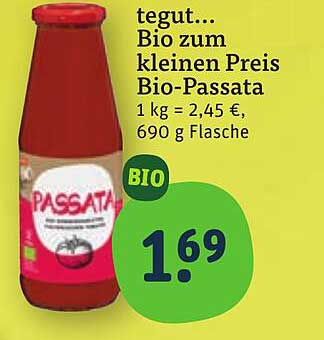 tegut... Bio zum kleinen Preis Bio-Passata