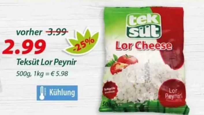 Teksüt Lor Peynir