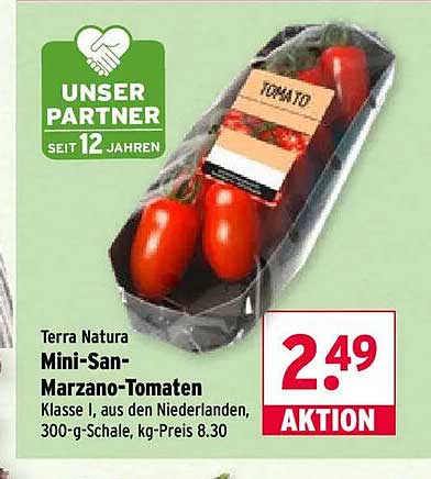 Terra Natura Mini-San-Marzano-Tomaten