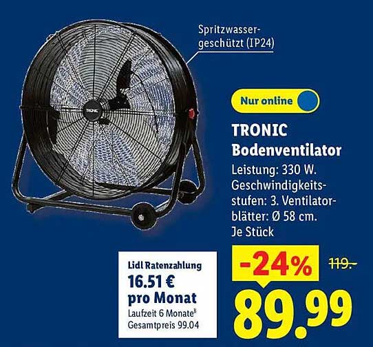 TRONIC Bodenventilator