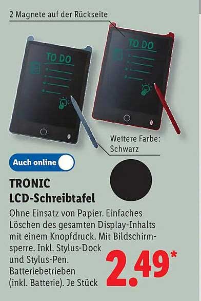 TRONIC LCD-Schreibtafel