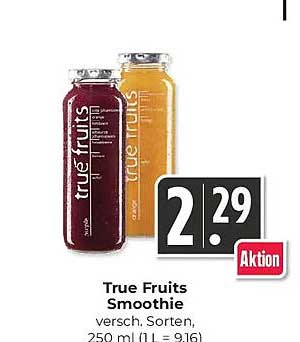 True Fruits Smoothie versch. Sorten 250 ml (1 l = 9,16)