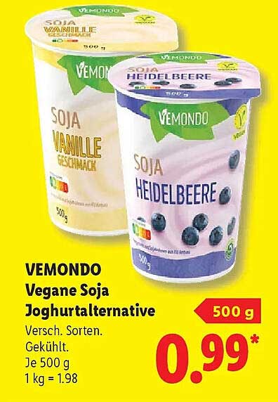VEMONDO Vegane Soja Joghurtalternative