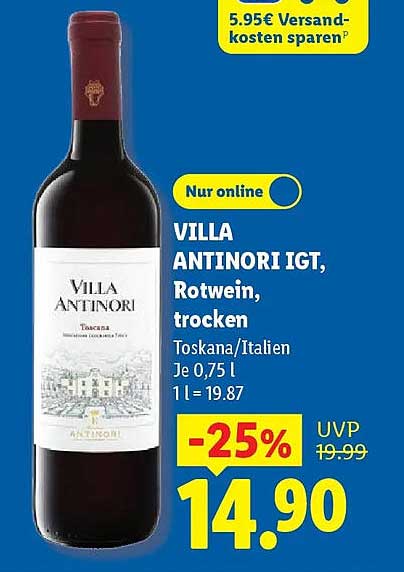 VILLA ANTINORI IGT, Rotwein, trocken