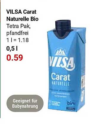 VILSA Carat Naturelle Bio Tetra Pak, pfandfrei