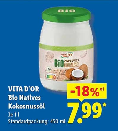 VITA D’OR Bio Natives Kokosnussöl
