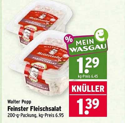 Walter Popp Feinster Fleischsalat
