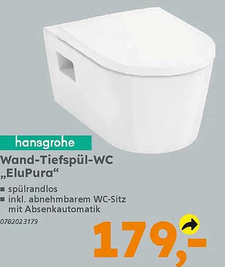Wand-Tiefspül-WC „EluPura“