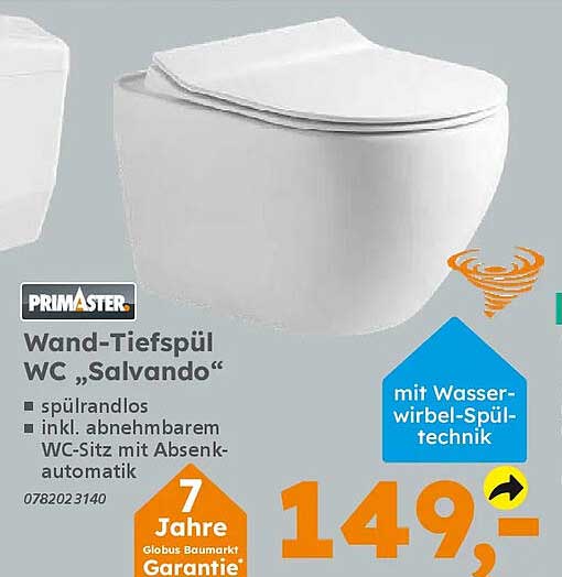 Wand-Tiefspül WC „Salvando“