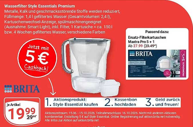Wasserfilter Style Essentials Premium