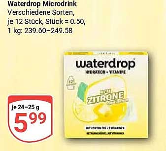 Waterdrop Microdrink Verschiedene Sorten