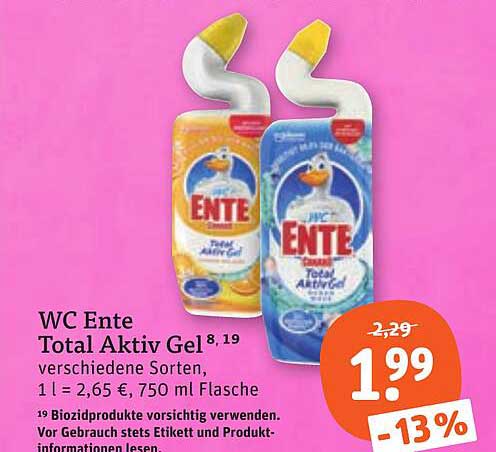 WC Ente Total Aktiv Gel