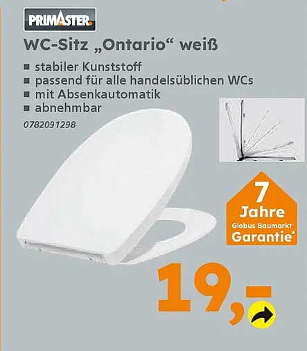 WC-Sitz „Ontario“ weiß