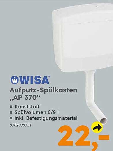 WISA Aufputz-Spülkasten „AP 370“