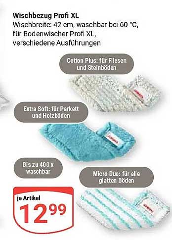 Wischbezug Profi XL