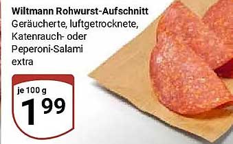 Wittmann Rohwurst-Aufschnitt Geräucherte, luftgetrocknete, Katenrauch- oder Peperoni-Salami extra