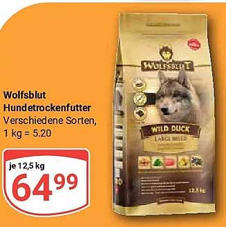 Wolfsblut Hundefutter Verschiedene Sorten, 1 kg = 5.20