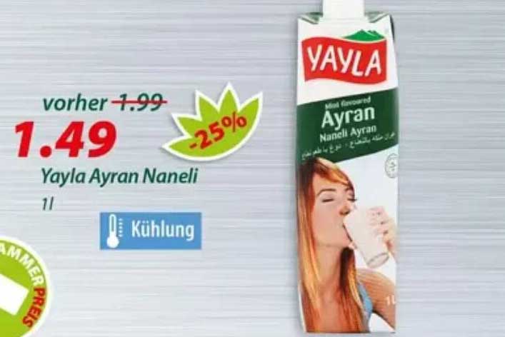 Yayla Ayran Naneli 1l
