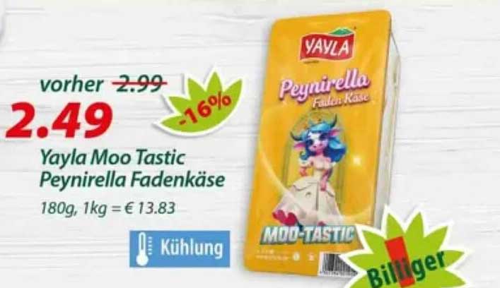 Yayla Moo Tastic Peynirrella Fadenkäse