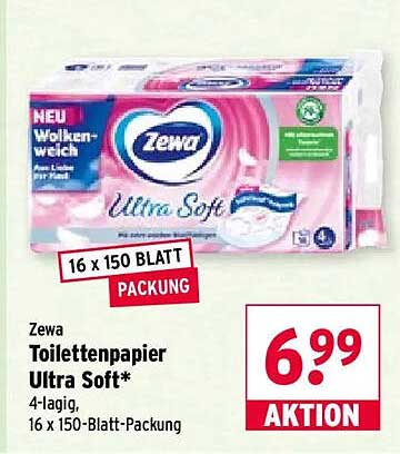 Zewa Toilettenpapier Ultra Soft*