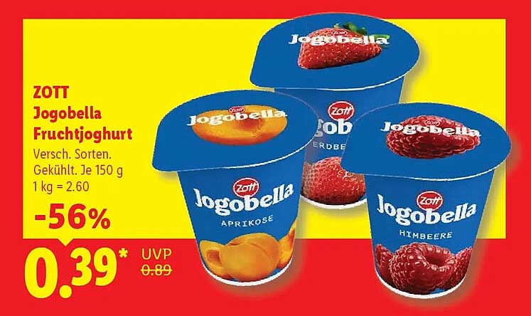 ZOTT Jogobella Fruchtjoghurt
